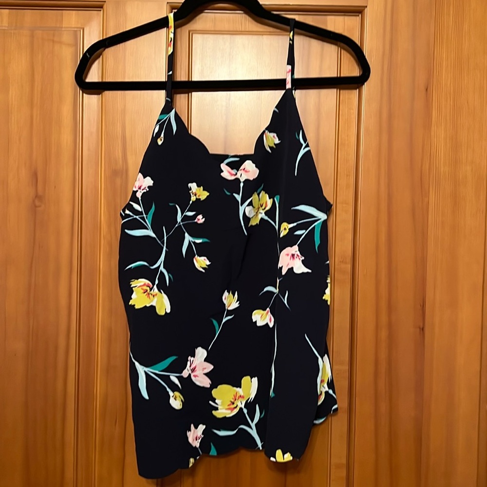 Spring floral cami with adjustable straps